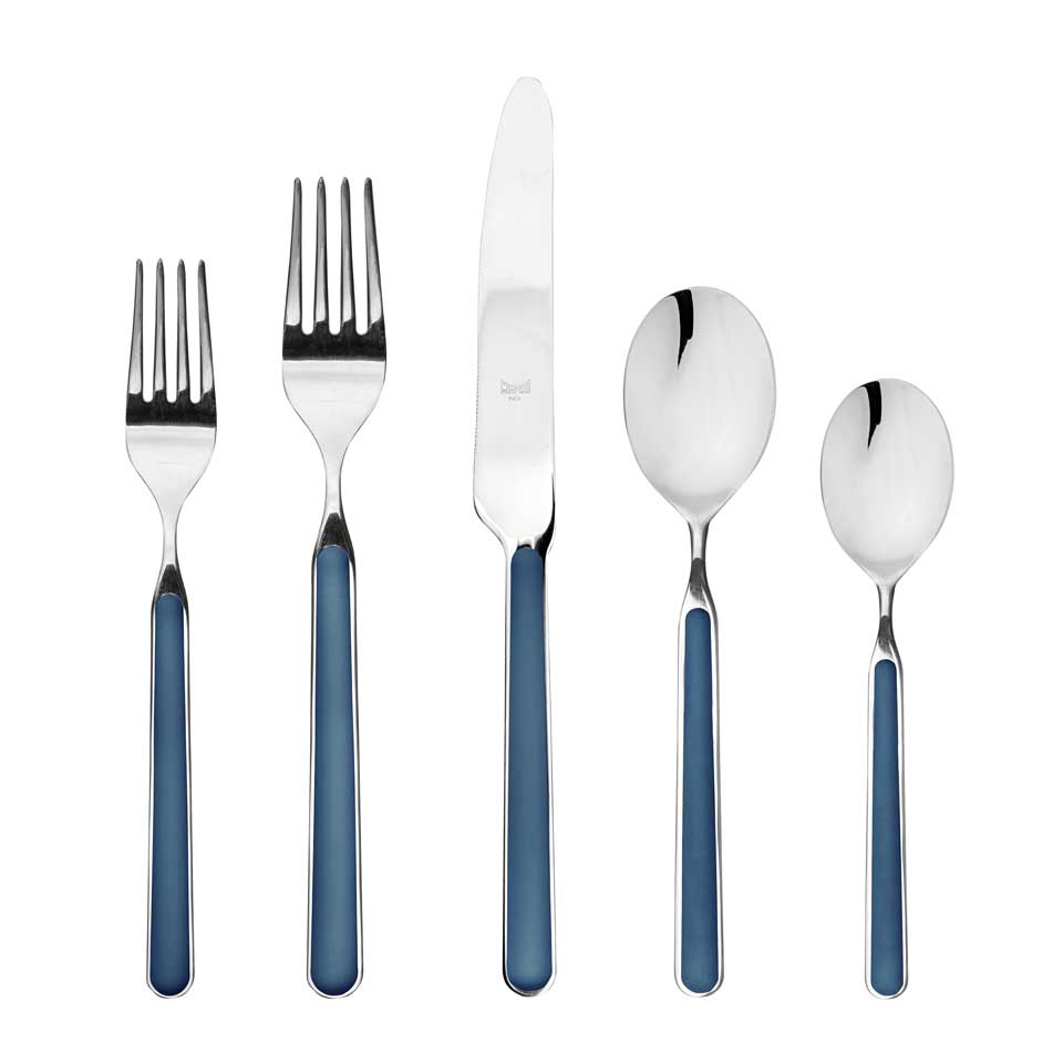 Cutlery Set 5 Pcs Place Setting Blue