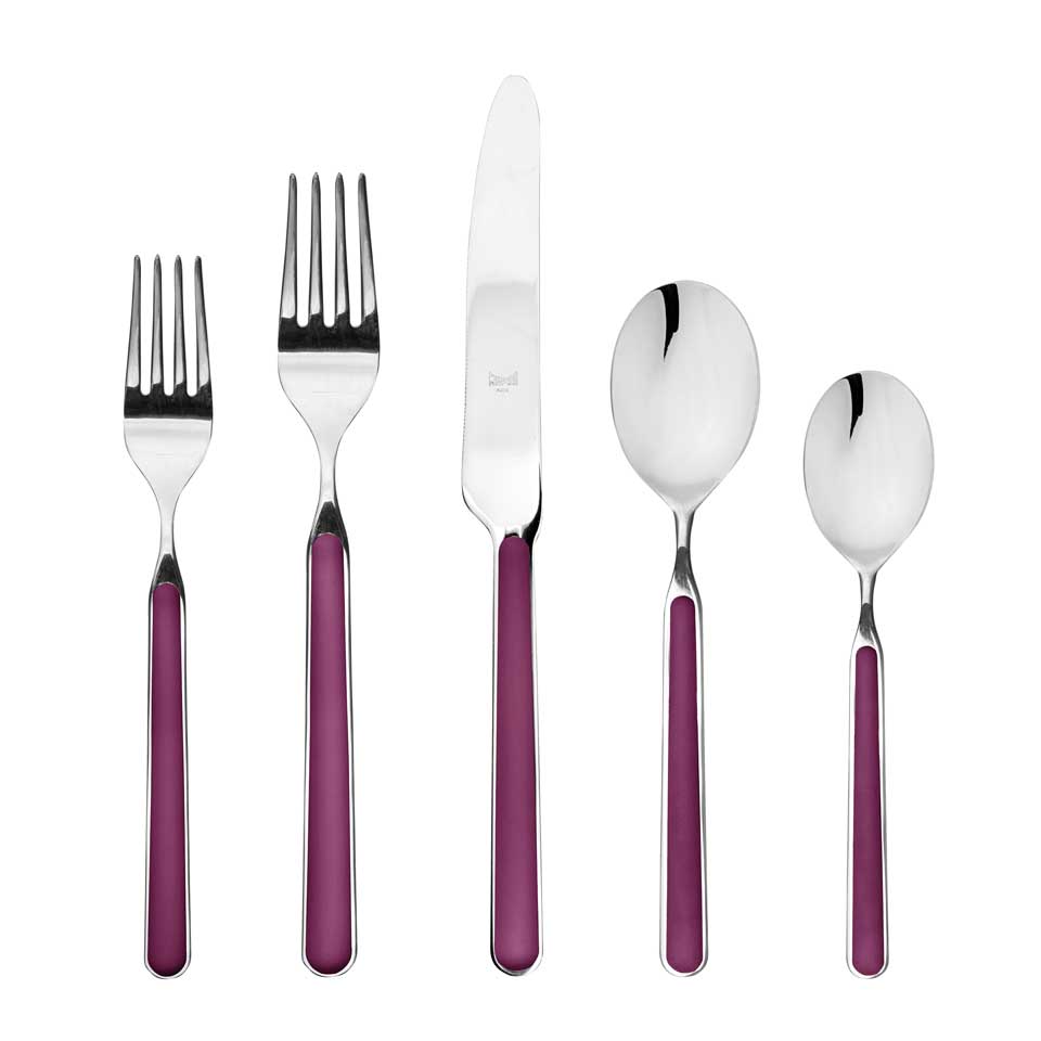 Cutlery Set 5 Pcs Place Setting Light Mauve