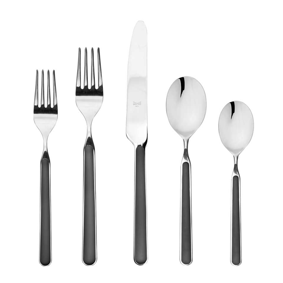 Cutlery Set 5 Pcs Place Setting Black