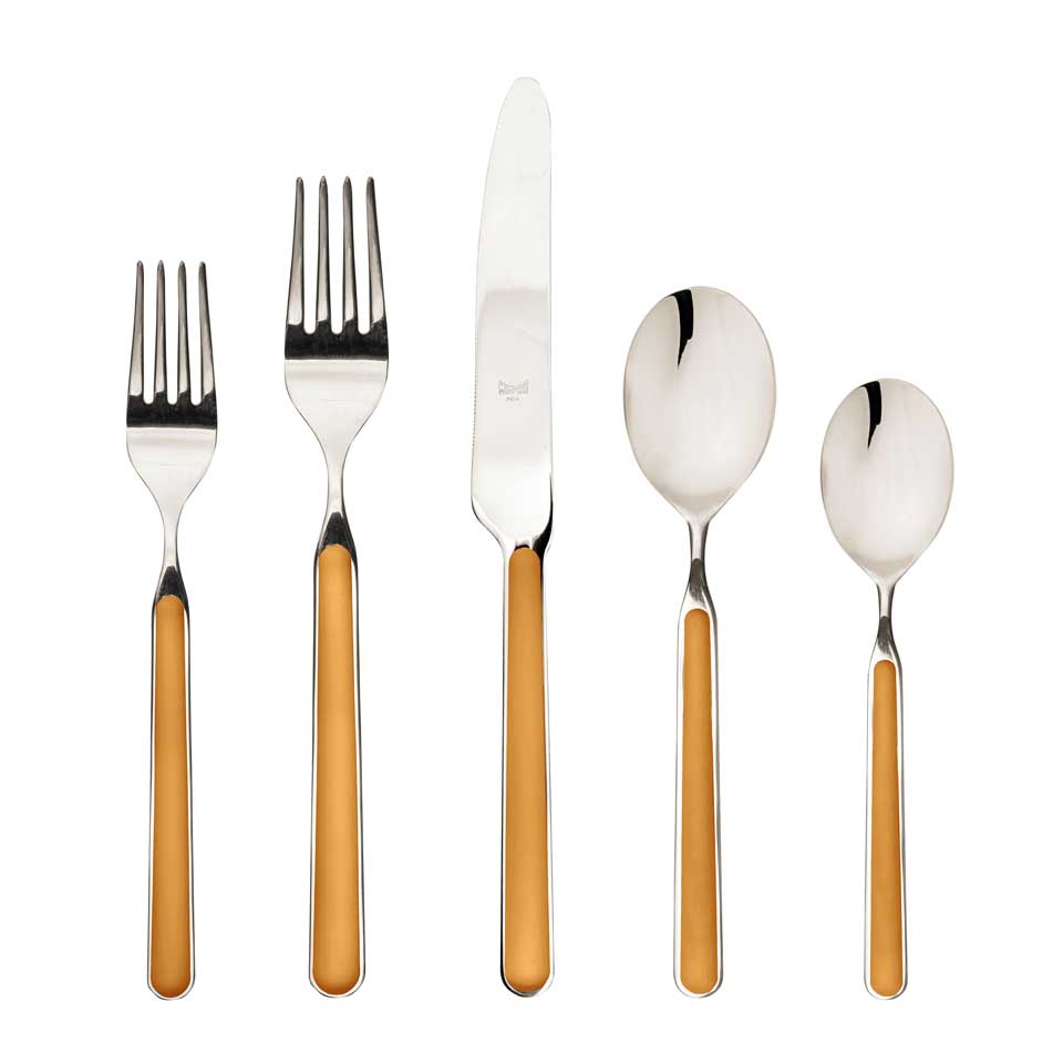 Cutlery Set 20 Pcs Mustard