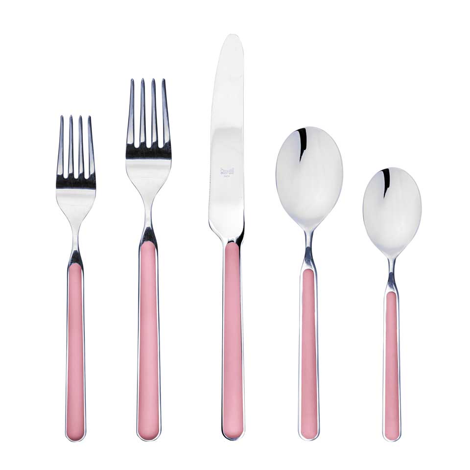 Cutlery Set 5 Pcs Place Setting Pink