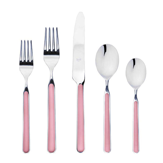 Cutlery Set 5 Pcs Place Setting Pink