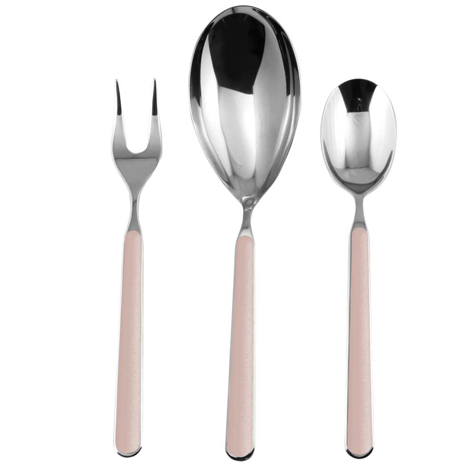 Serving Set 3 Pieces Pale Rose