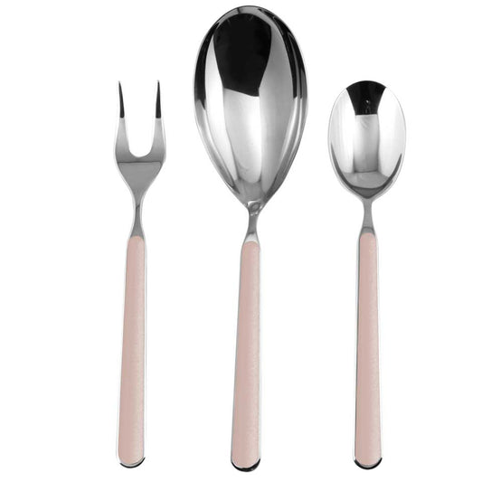 Serving Set 3 Pieces Pale Rose