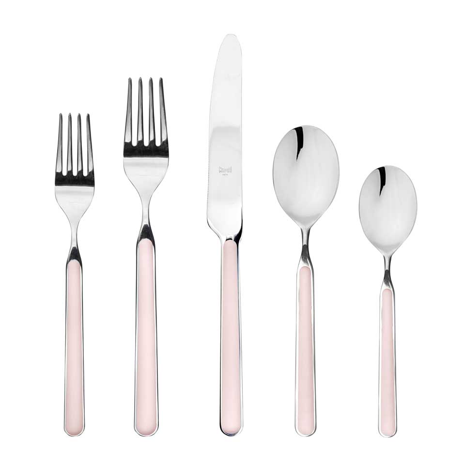 Cutlery Set 5 Pcs Place Setting Pale Rose