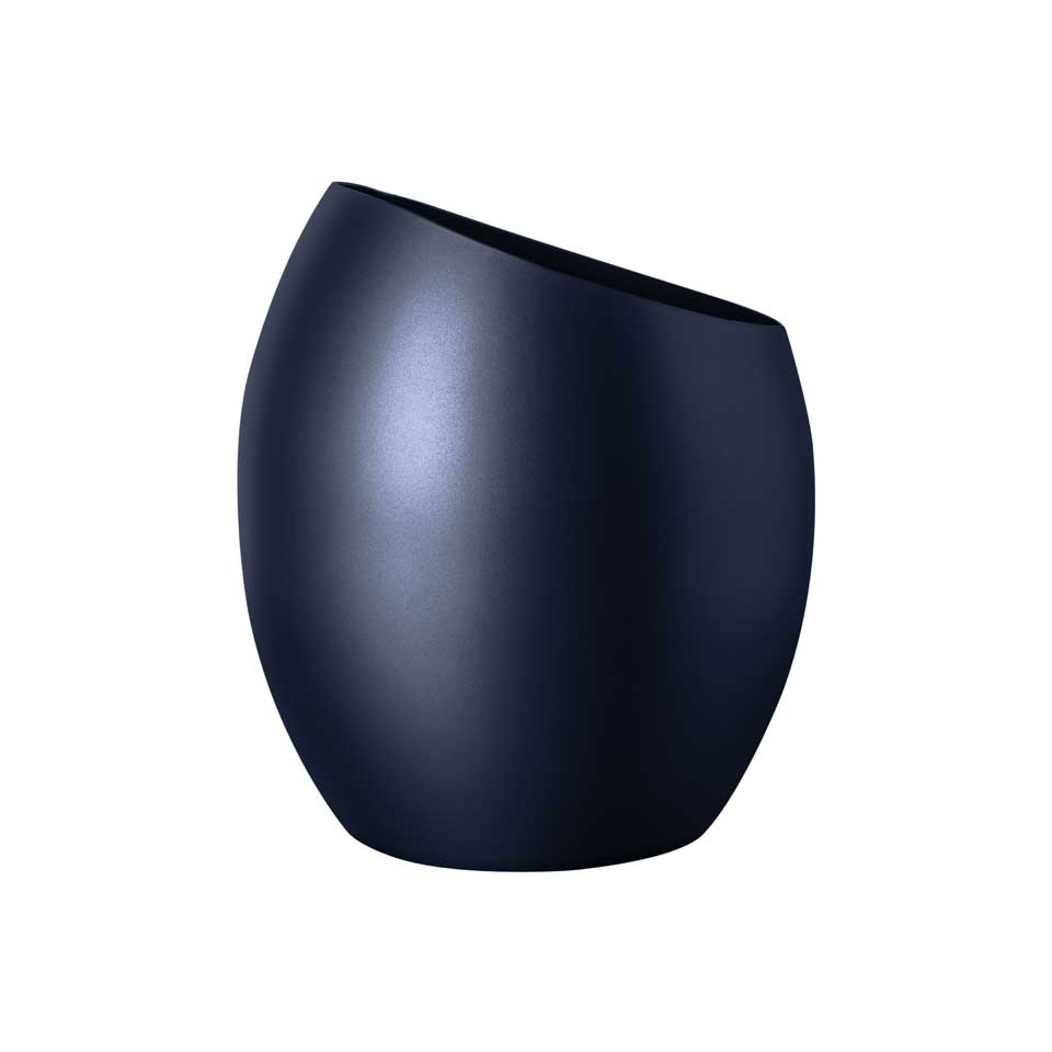 Mercurio Wine Bucket / Vase Cm. Diam 7.5" Materic Cobalt