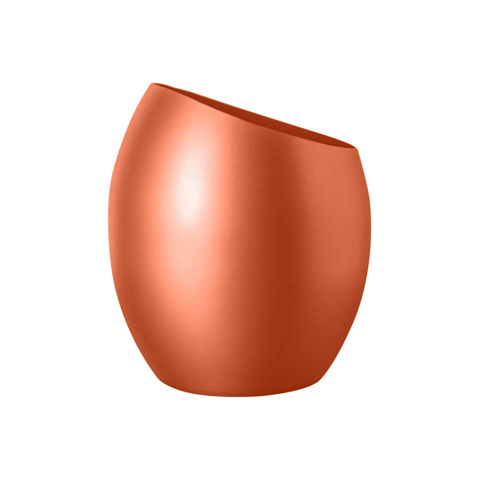 Mercurio Wine Bucket / Vase Cm. Diam 7.5" Materic Rust