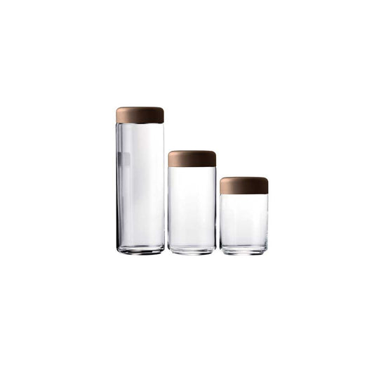 Set 25-35-70 Oz Urano Canisters Materic Bronze