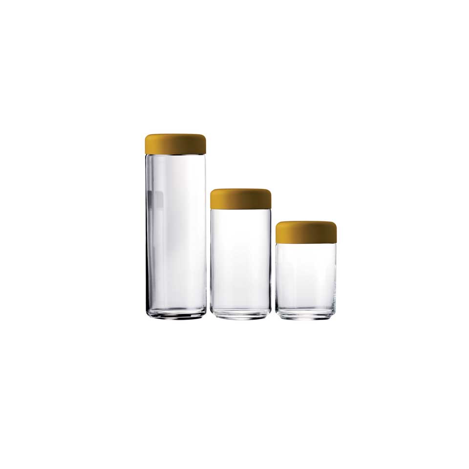 Set 25-35-70 Oz Urano Canisters Materic Ocher