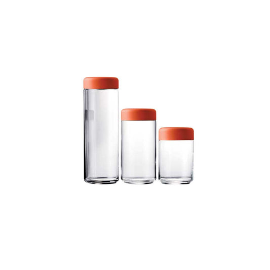 Set 25-35-70 Oz Urano Canisters Materic Rust