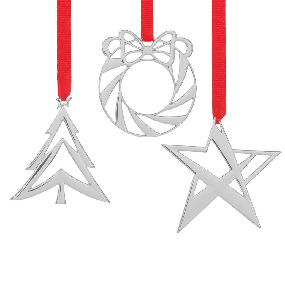 Mini Ornaments Star, Wreath & Tree