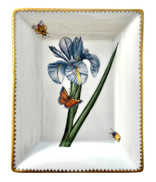 Blue Iris Flower Tray