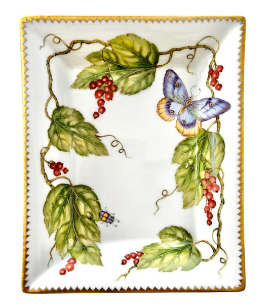 Red Berries Flower Tray