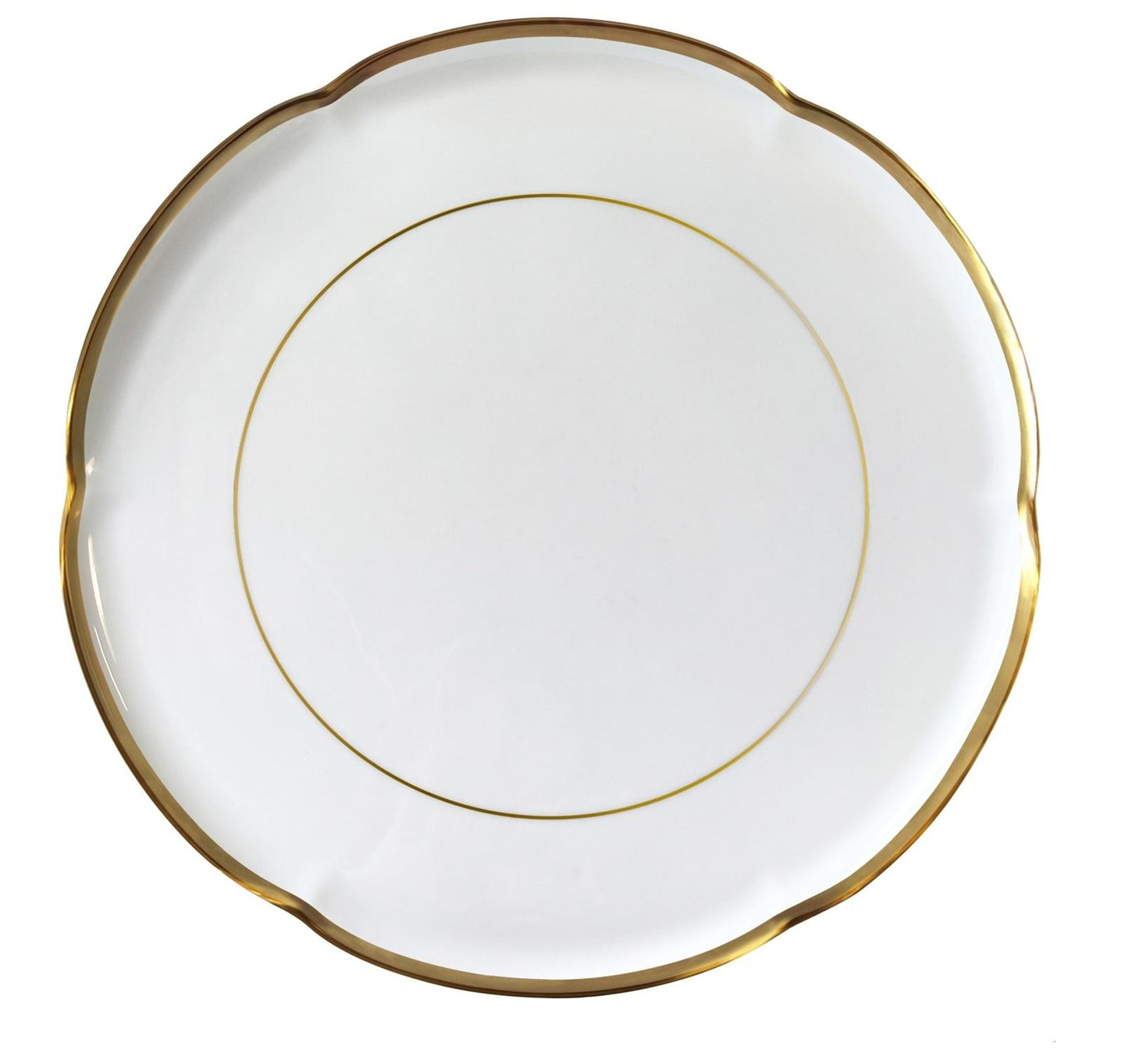 Round cake platter