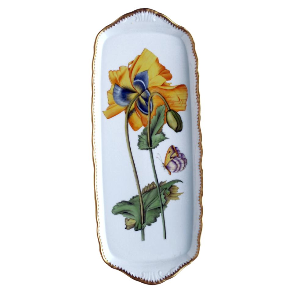 Sandwich Tray w/ Large Yellow Flower