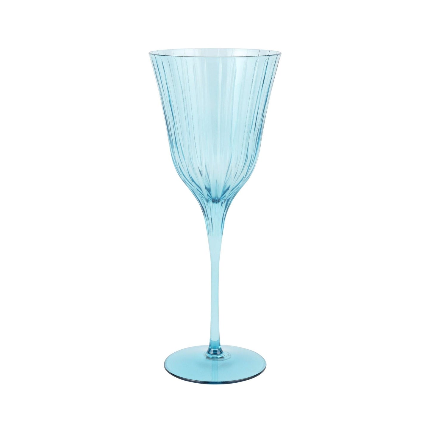 Natalia Teal Water Glass