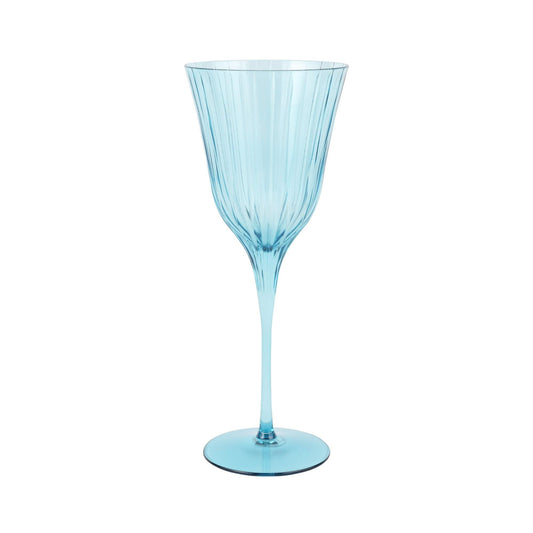 Natalia Teal Water Glass
