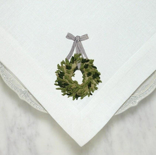 Boxwood Wreath Large Napkin