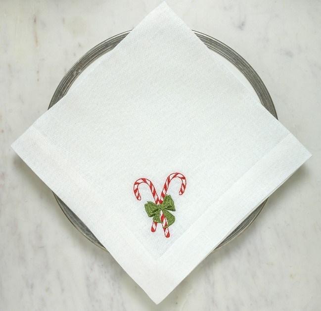 Candy Cane Lane, White (Red/Green)