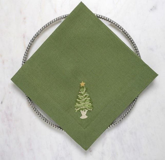 Tree with Gold Trim, Evergreen (Multi)
