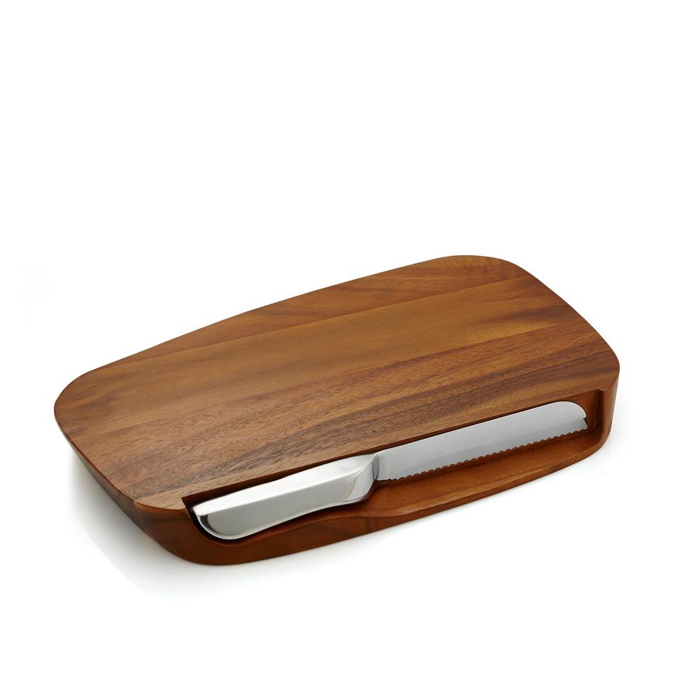 Bread Board With Knife