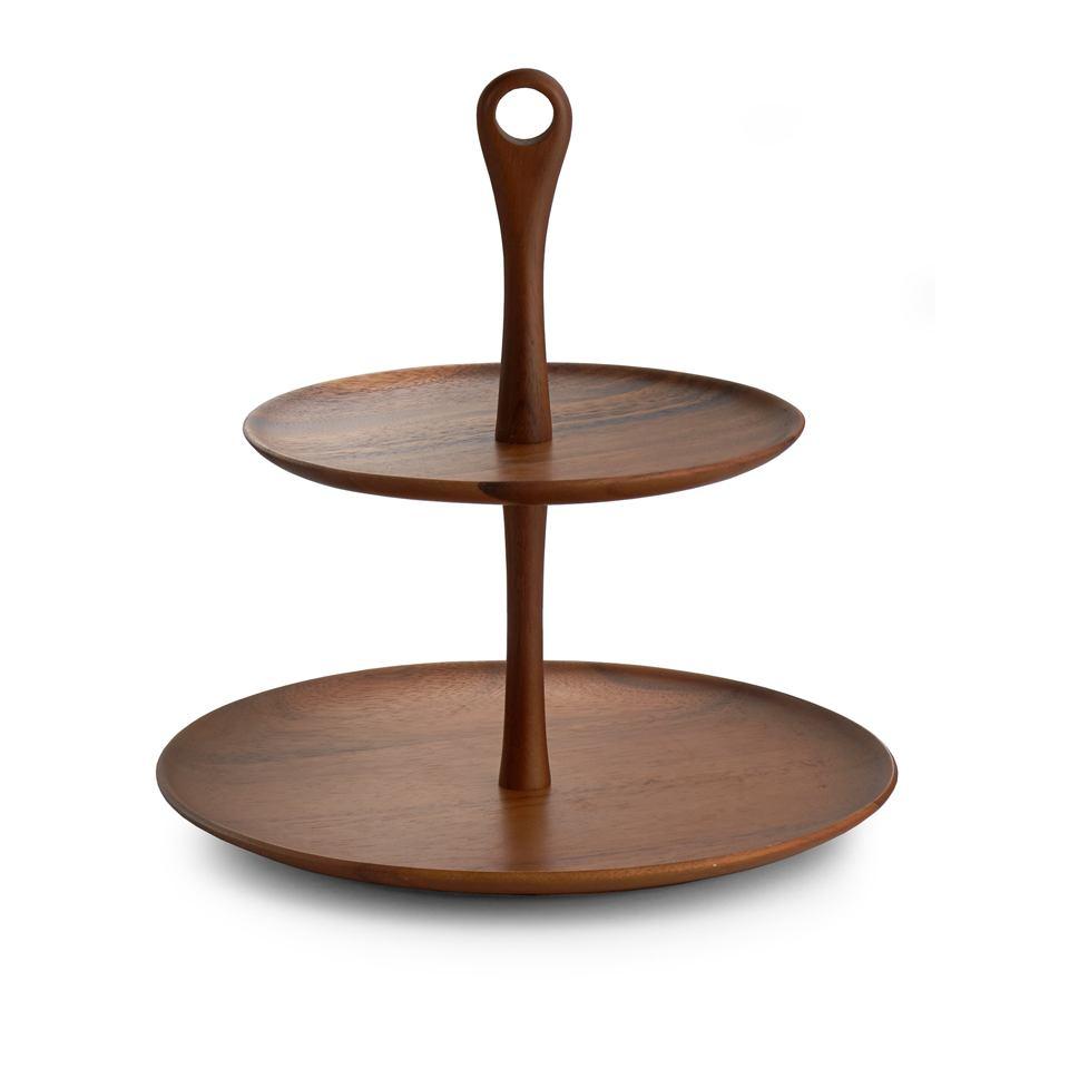 Wood Tiered Stand