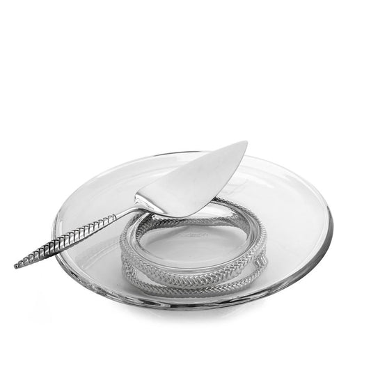 Pedestal Cake Plate With Cake Server