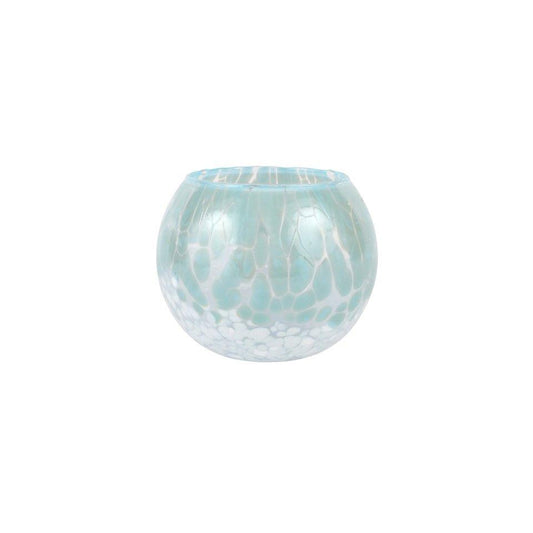 Light Blue and White Small Round Vase