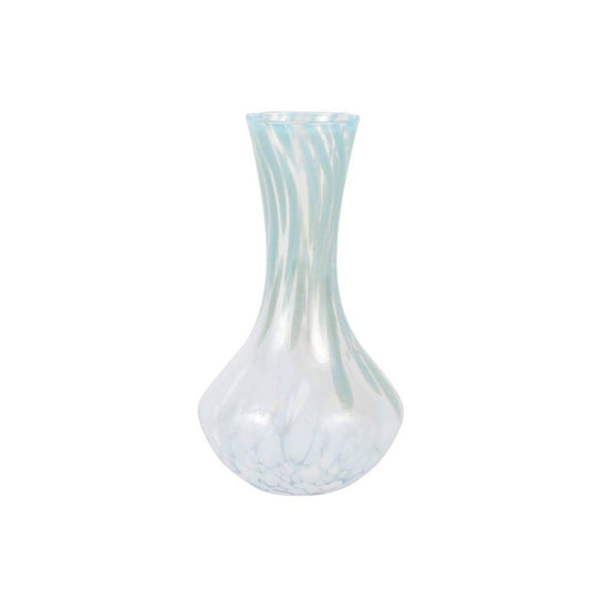 Light Blue and White Small Fluted Vase