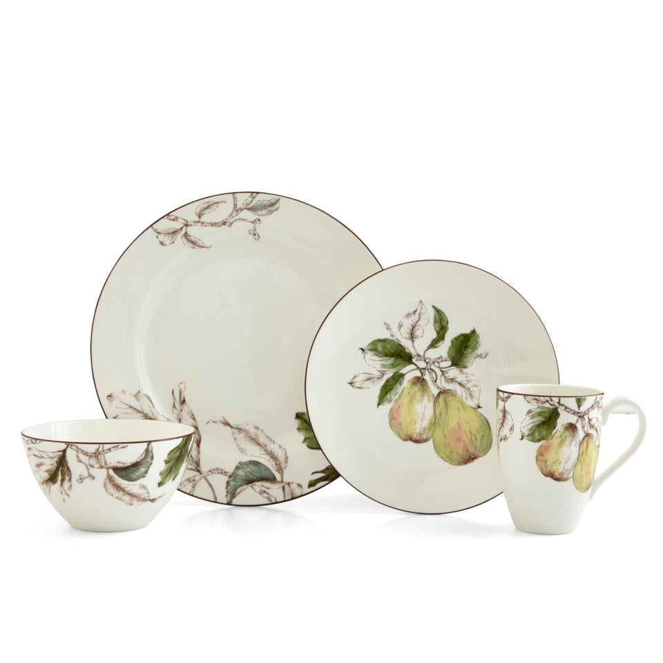 Natures Bounty 4 Piece Place Setting - Pear