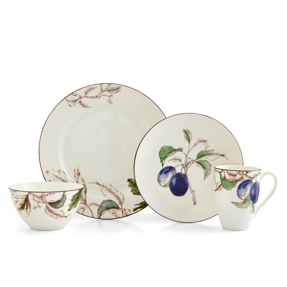 Natures Bounty 4 Piece Place Setting - Plum