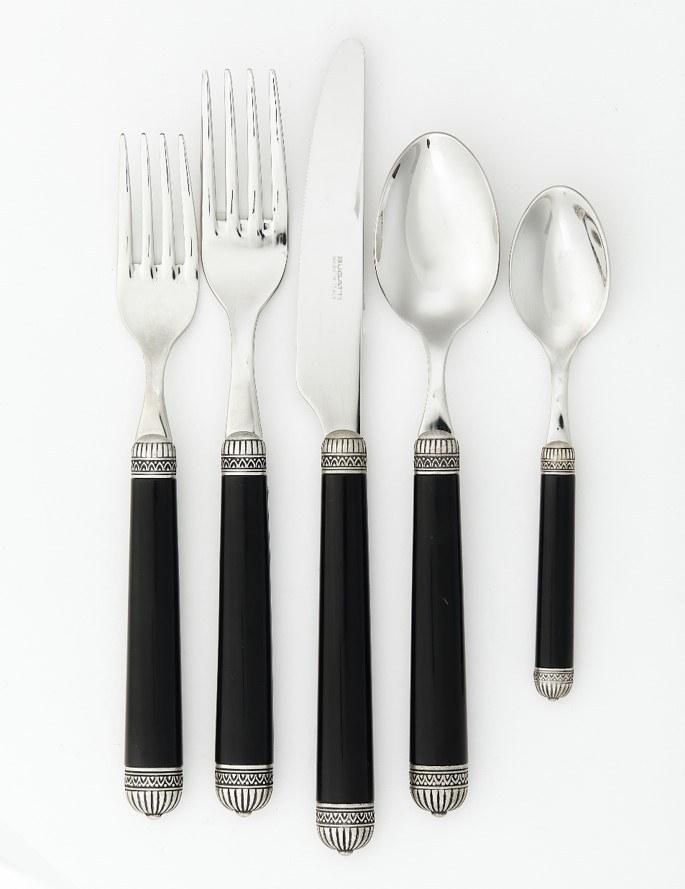 Nazare - Black 5pc Place Setting