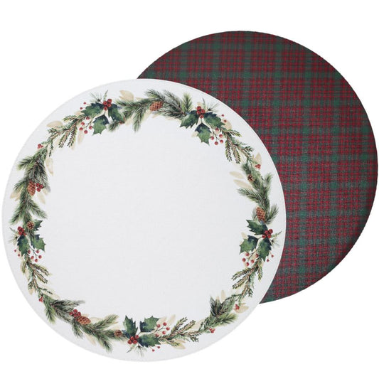 Noel 15" with Tartan pattern on the back