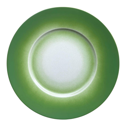 Moss green presentation plate
