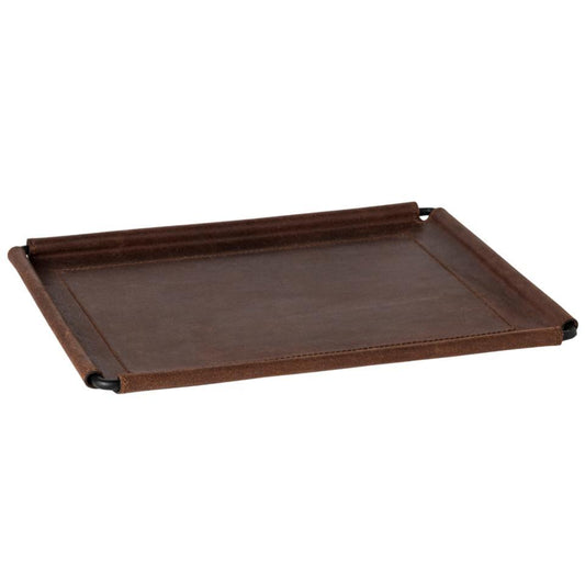 Leather Rect. Tray 12"