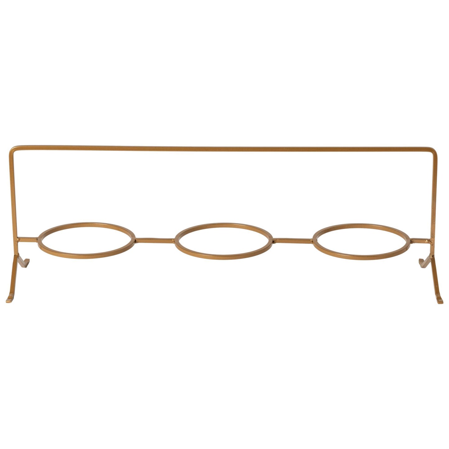 3 horizontal appetizer plate holder, Gold