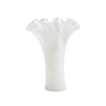 White Short Vase