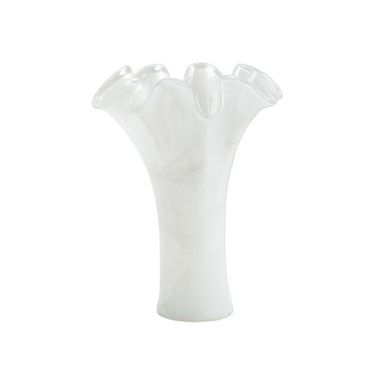 White Short Vase