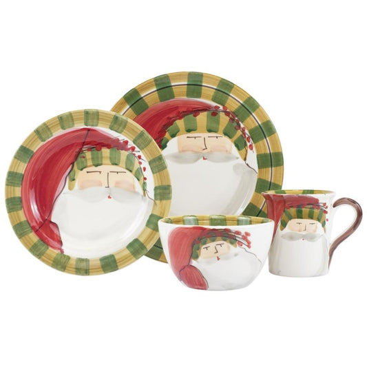 Striped Hat Four-Piece Place Setting