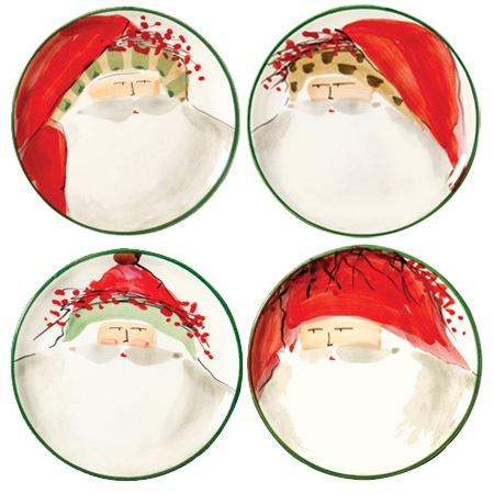 Assorted Canape Plates - Set of 4