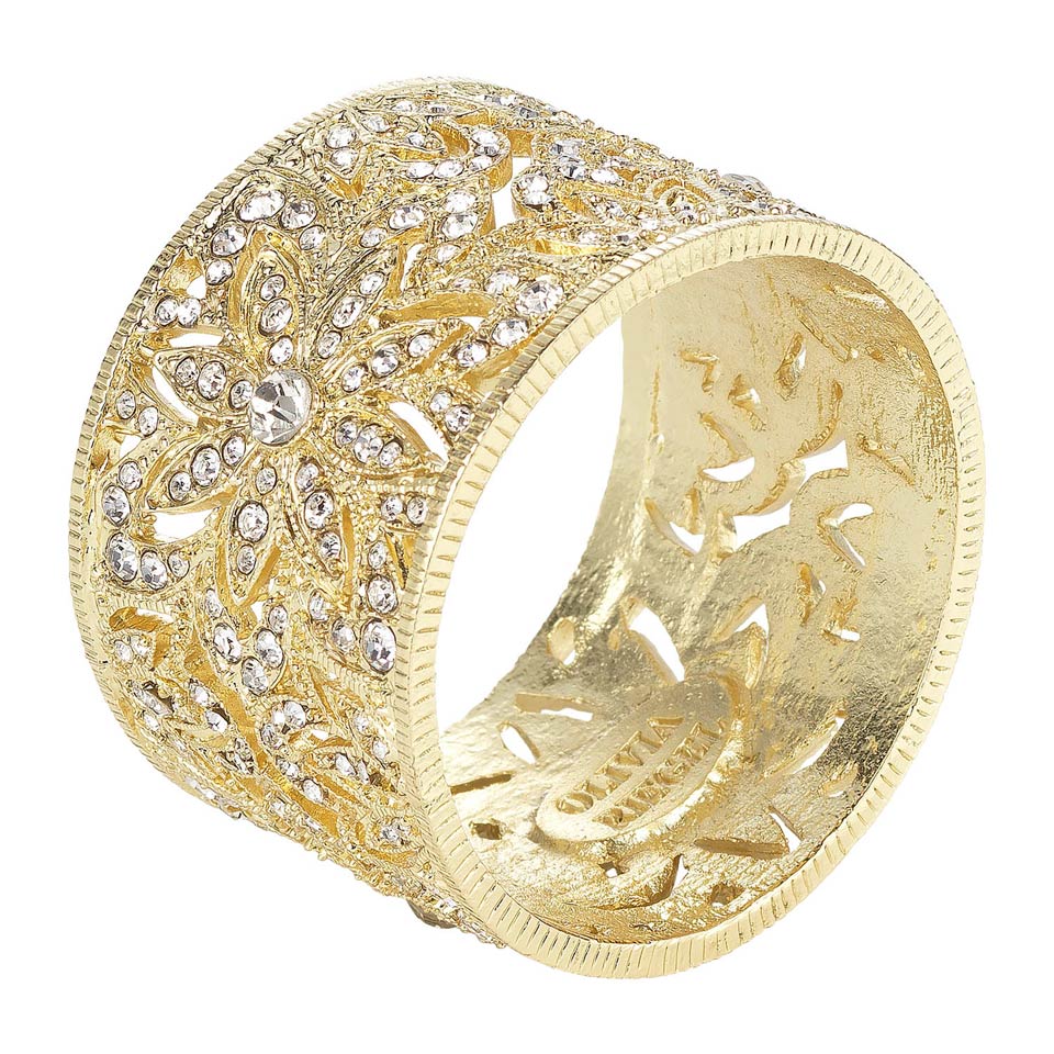Windsor Napkin Rings -Gold (Set of 4)