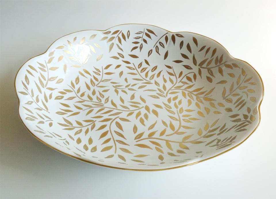 Round deep platter
