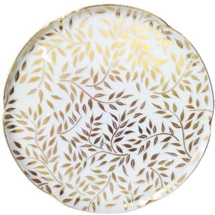 Round cake platter
