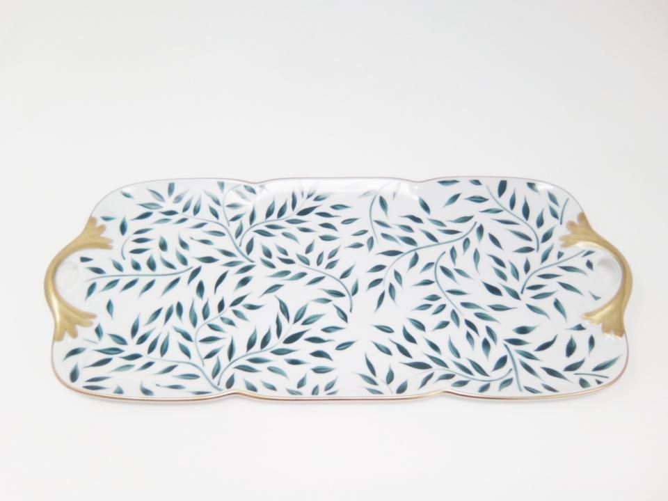 Rectangular cake platter