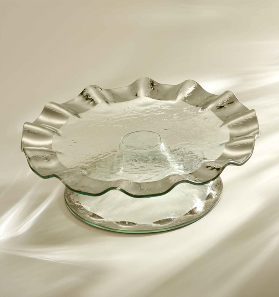 14 1/4" pedestal cake plate (5" high)
