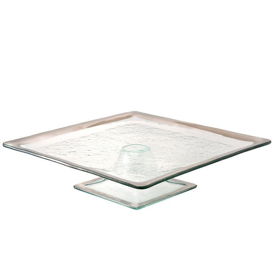 12 1/2  x 12 1/2" square cake stand