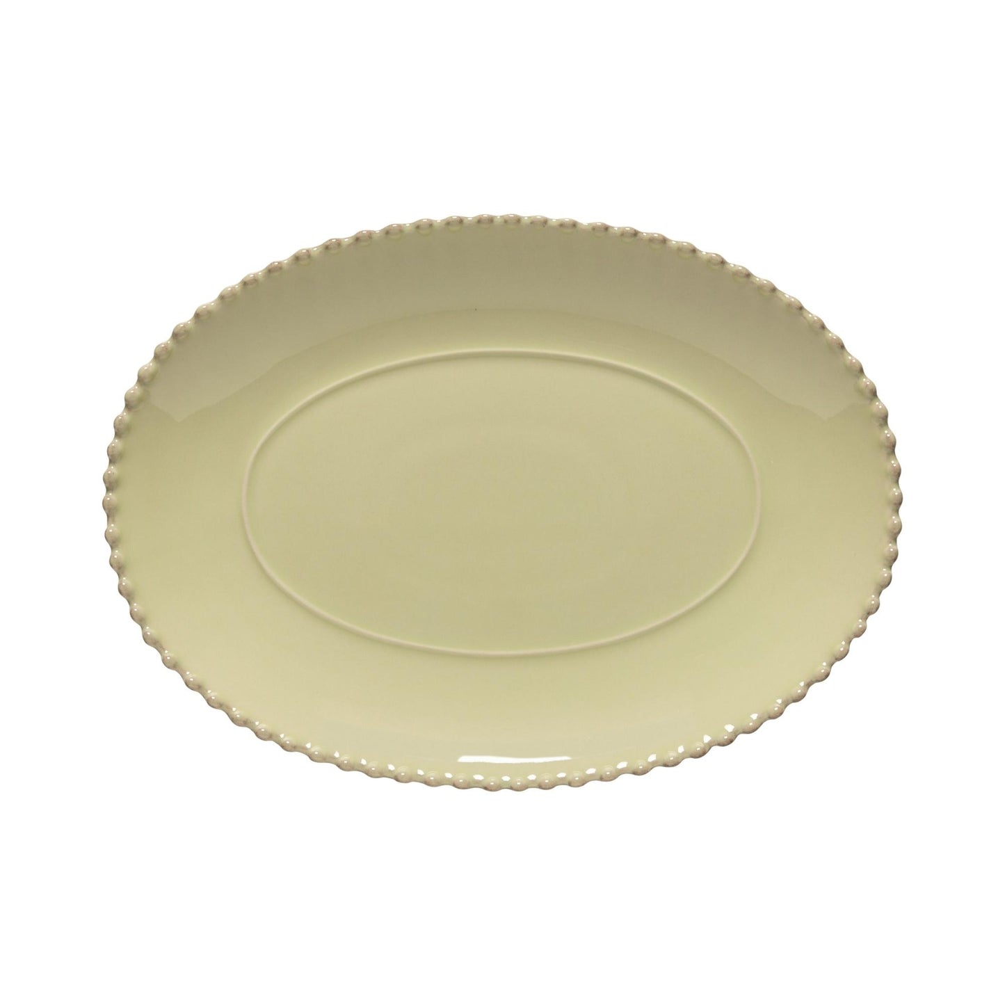 Oval platter, Lilly Green
