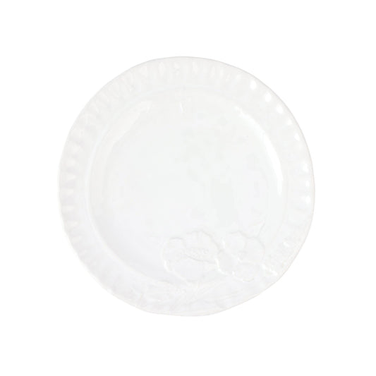 Pietra Fiori White Salad Plate
