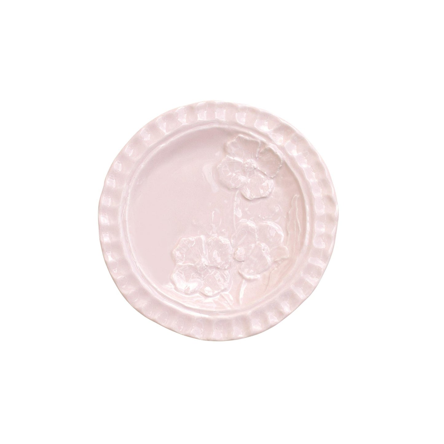 Pietra Fiori Pink Canape Plate