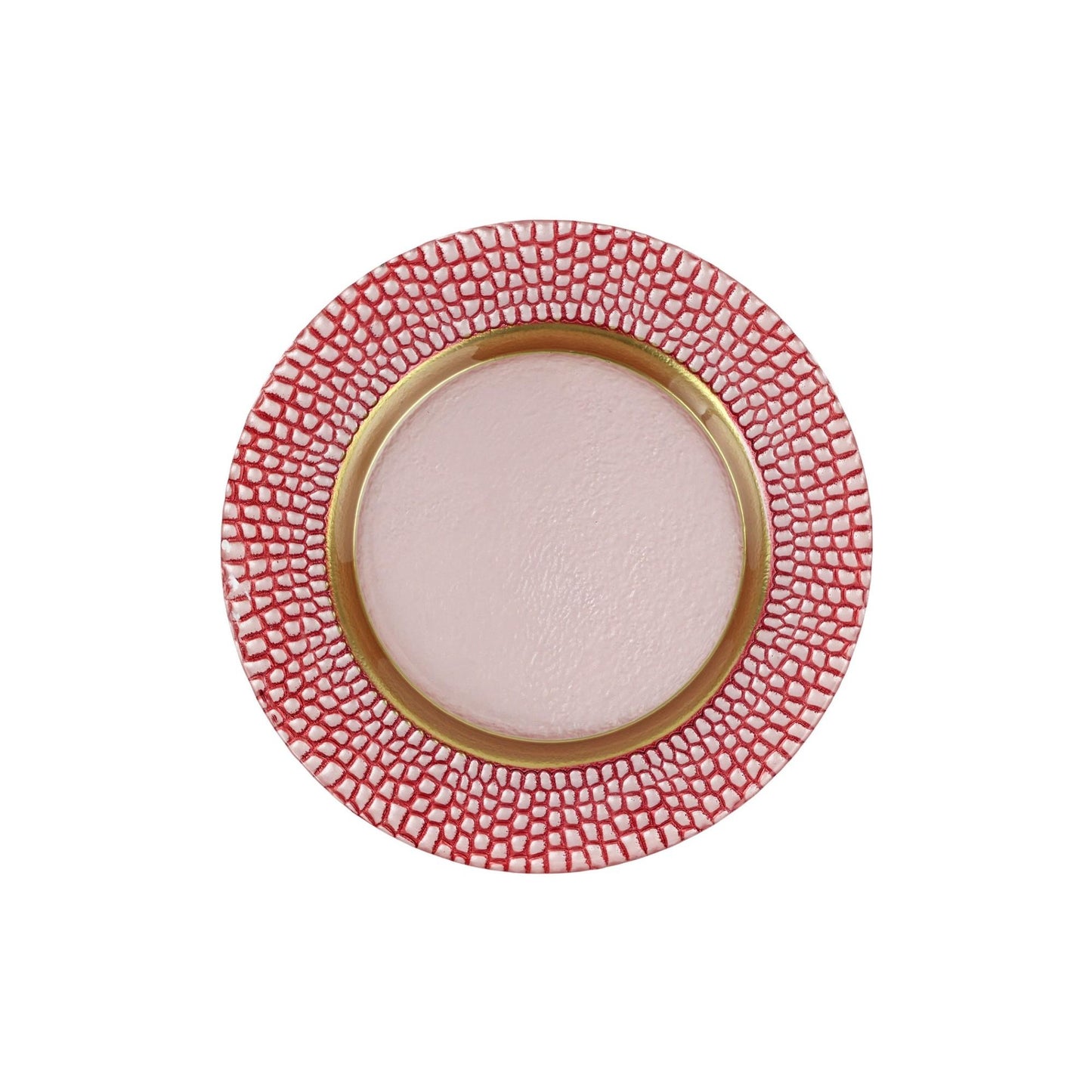Pelli Glass Pink Salad Plate